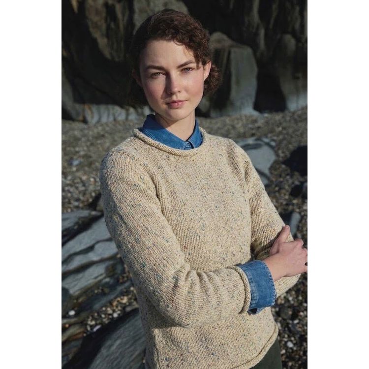 Fisherman out of Ireland Roll Neck Damestrui Báinín Fisherman out of Ireland Roll Neck Damestrui Báinín