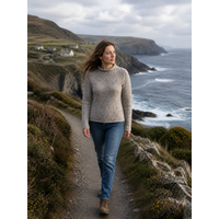 Fisherman out of Ireland Roll Neck Damestrui Porridge 