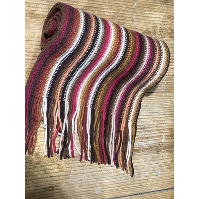 The Scarf Company Sjaal Brown Roze Foto van The Scarf Company Sjaal Brown Roze