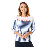 Mousqueton Marina witte/multicolor