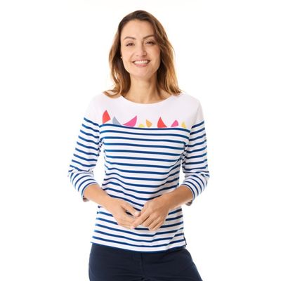 Foto van Mousqueton Marina witte/multicolor