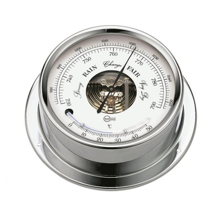 Barigo Regatta scheepsbaro- thermometer chroom