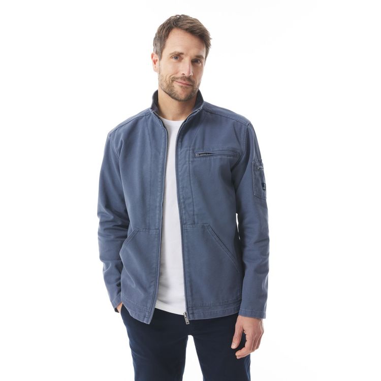 Mousqueton Kananeo Canvas Herenjas – Casual Maritieme Stijl
