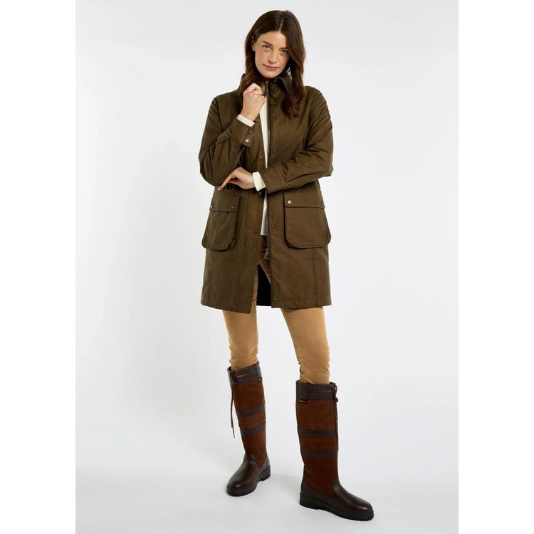 Dubarry Clifford Dames Wax Jas – PrimaLoft® & Leren Details