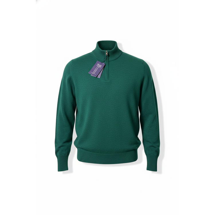 William Lockie Dori Short Zip Neck cossack