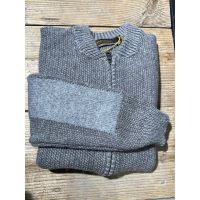 Fisherman out of Ireland Seed Stitch Vest Pebble
