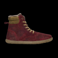 Koel Florence Cloud Wool Barefoot Boot – Suède & Lamswol Bordo