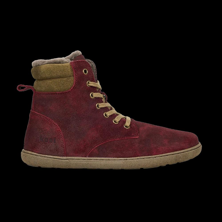 Koel Florence Cloud Wool Barefoot Boot – Suède & Lamswol Bordo Koel Florence Cloud Wool Barefoot Boot – Suède & Lamswol Bordo