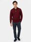 William Lockie Dori Short Zip Neck Red Velvet