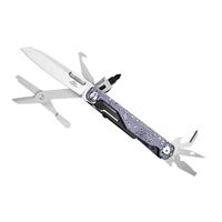 Black Eagle Teton Multiknife – Premium Titanium 11-in-1 Multitool Sky Blue