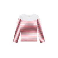 Mousqueton Marinella blanc/chili