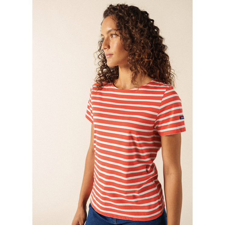 Saint James Etrille Breton shirt- Pigment/ Neige Saint James Etrille Breton shirt- Pigment/ Neige