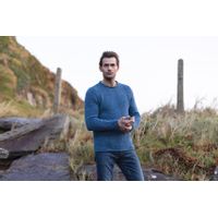 Fisherman out of Ireland Roll Neck Trui Denim