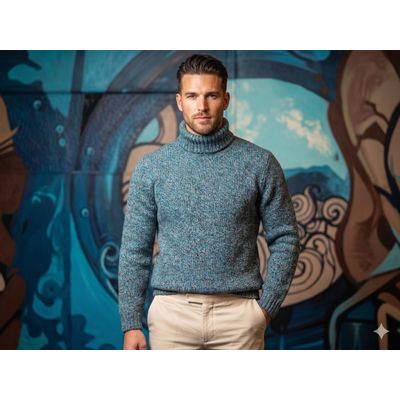 Foto van Fisherman out of Ireland Coltrui Gemeleerd Turquoise