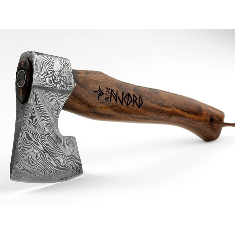 Njord Skade Damast Handbijl – Handgesmeed & Mythisch Design