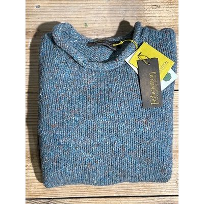 Fisherman out of Ireland Roll Neck Damestrui Seafoam Foto van Fisherman out of Ireland Roll Neck Damestrui Seafoam