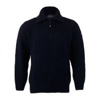 Devold Nansen Noorse schipperstrui blauw/zwart gemeleeerd