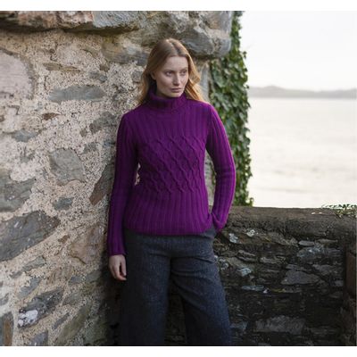 Fisherman out of Ireland Criss Cross kabel coltrui foxclove Foto van Fisherman out of Ireland Criss Cross kabel coltrui foxclove