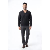 William Lockie Merino Kabel V-hals Trui