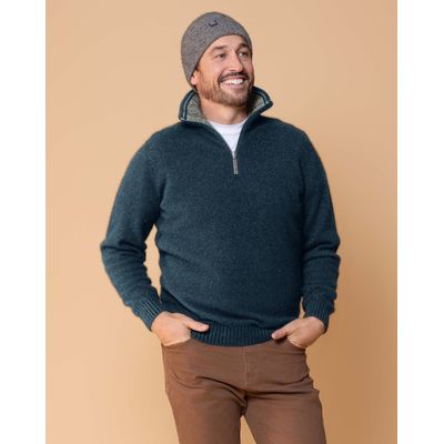 Foto van Noble Wilde MT Tasman 2 Half Zip Trui Neptune/Pumice