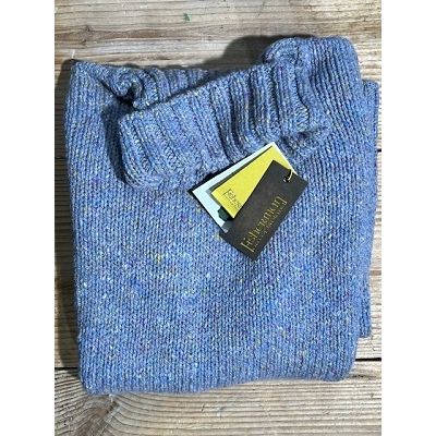 Fisherman out of Ireland Dames Coltrui Donegal Fleck Ice Blue Foto van Fisherman out of Ireland Dames Coltrui Donegal Fleck Ice Blue