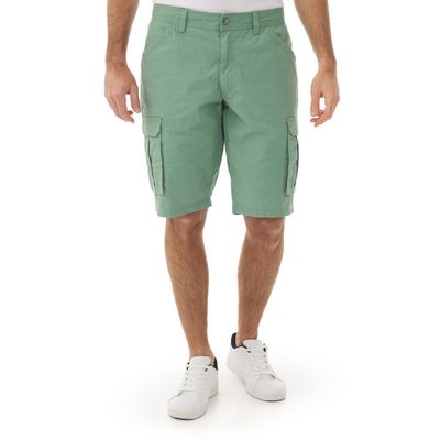 Foto van Mousqueton Donan Cargo Short – Robuuste Canvas Korte Broek Opaal