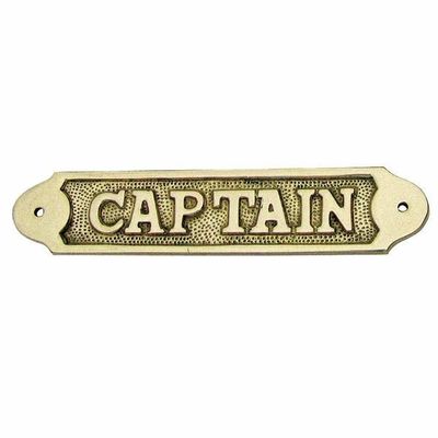 Foto van Naamplaat messing Captain