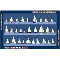 Placemat open zeilbootjes