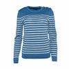 Foto van Saint James Maree II R slim fit Bretonse streeptrui in puur merinowol faience/ecume