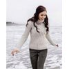 Foto van Fisherman out of Ireland Criss Cross kabel coltrui oatmeal