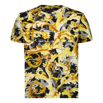 Versace 1000102 1A01369 baby t-shirt goud Afbeelding van Versace 1000102 1A01369 baby t-shirt goud