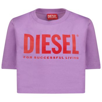 Diesel J00921 00YI9 kinder t-shirt lila Afbeelding van Diesel J00921 00YI9 kinder t-shirt lila