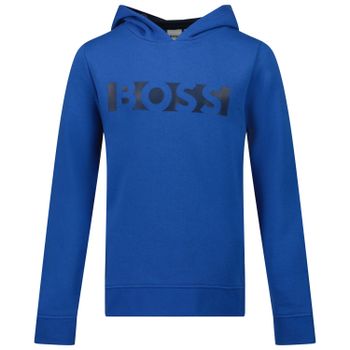 Boss J25N69 kindertrui cobalt blauw Afbeelding van Boss J25N69 kindertrui cobalt blauw
