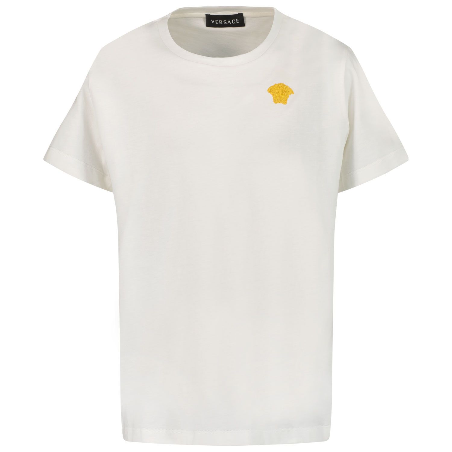 Afbeelding van Versace 1000239 1A03019 kinder t-shirt wit