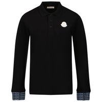 Picture of Moncler 8B71120 kids polo shirt black