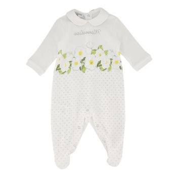 MonnaLisa 355210PD Babystrampelanzug Weiß Bild von MonnaLisa 355210PD Babystrampelanzug Weiß