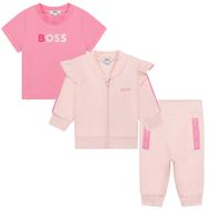 Afbeelding van Boss J98365 baby joggingpak licht roze