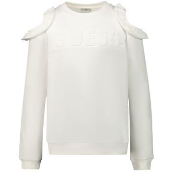 Guess J01Q04 kindertrui wit Afbeelding van Guess J01Q04 kindertrui wit