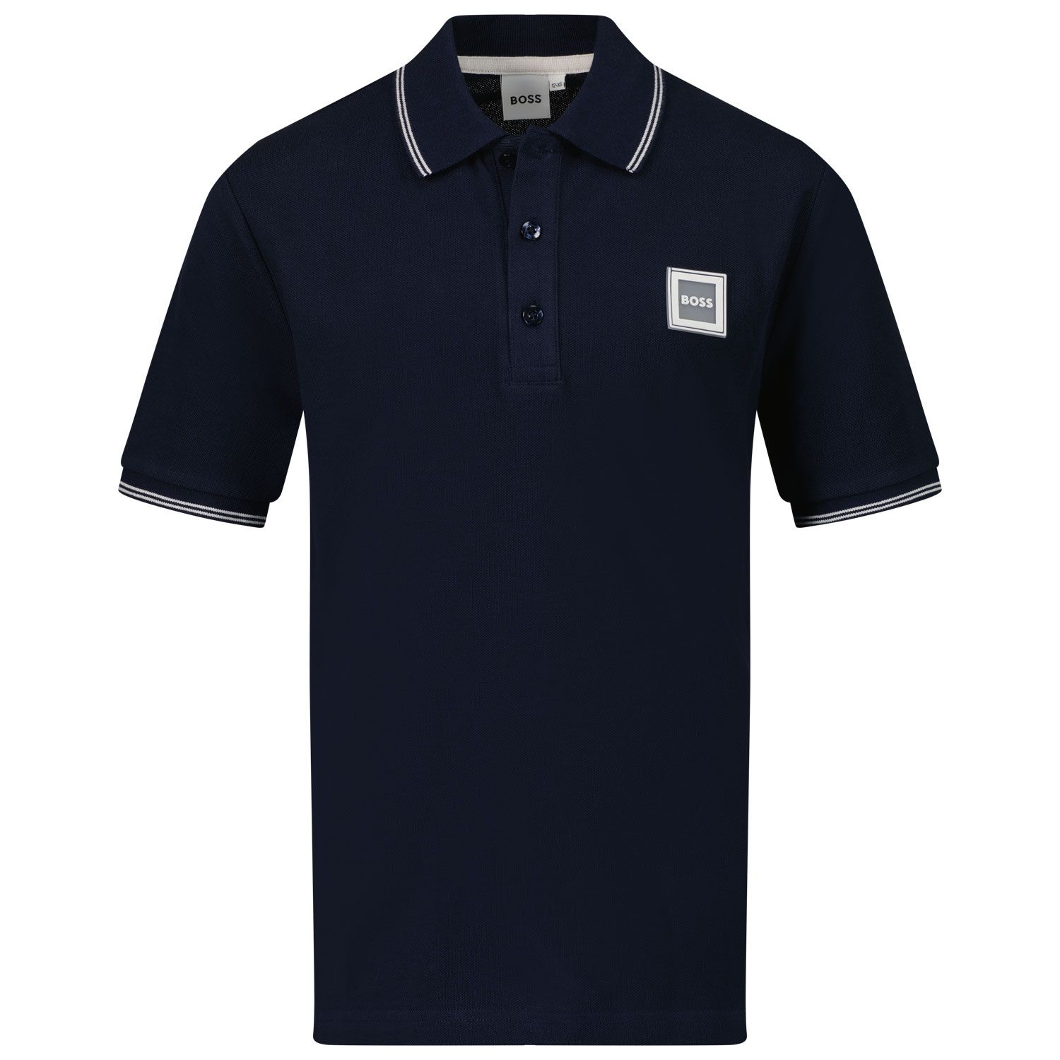 Picture of Boss J25N50 kids polo shirt navy