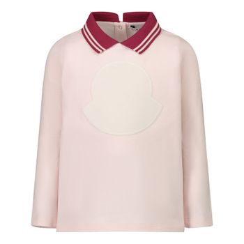 Moncler 8D70410 Baby-T-Shirt Hellrosa Bild von Moncler 8D70410 Baby-T-Shirt Hellrosa