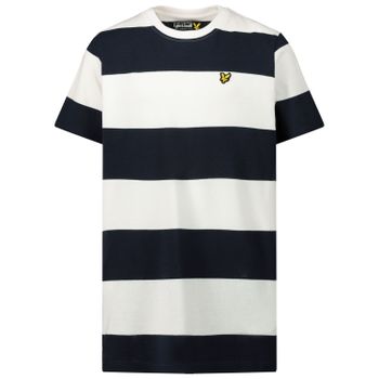 Lyle & Scott LSC0775 kinder t-shirt wit/navy Afbeelding van Lyle & Scott LSC0775 kinder t-shirt wit/navy