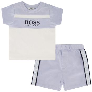 Boss J98278 babysetje licht blauw Afbeelding van Boss J98278 babysetje licht blauw