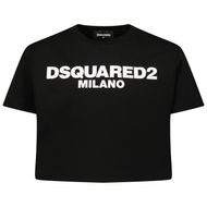 Afbeelding van Dsquared2 DQ0872 kinder t-shirt zwart