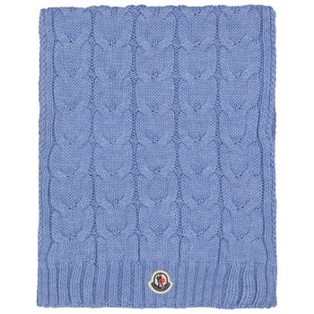 Moncler 9543C0001204S02 kinder sjaal licht blauw Afbeelding van Moncler 9543C0001204S02 kinder sjaal licht blauw
