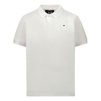 Tommy Hilfiger KB0KB05907B baby polo wit Afbeelding van Tommy Hilfiger KB0KB05907B baby polo wit