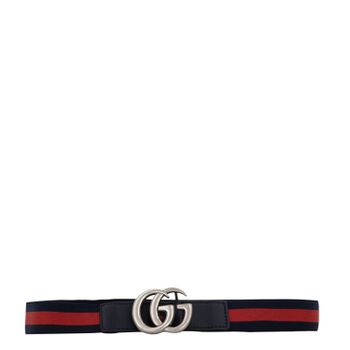 Gucci 432707 HAENN kinderriem navy Afbeelding van Gucci 432707 HAENN kinderriem navy
