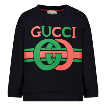 Gucci 557401 baby trui navy Afbeelding van Gucci 557401 baby trui navy