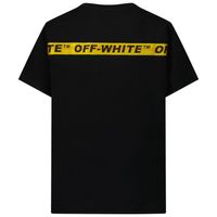 Picture of Off-White OBAA005C99JER001 kids t-shirt black