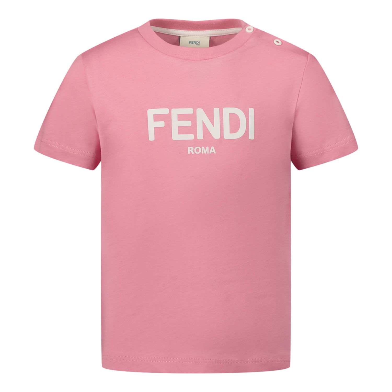 Afbeelding van Fendi BUI029 7AJ baby t-shirt roze