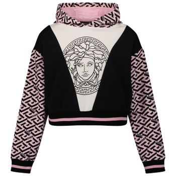Versace 1002833 1A02063 kindertrui zwart Afbeelding van Versace 1002833 1A02063 kindertrui zwart